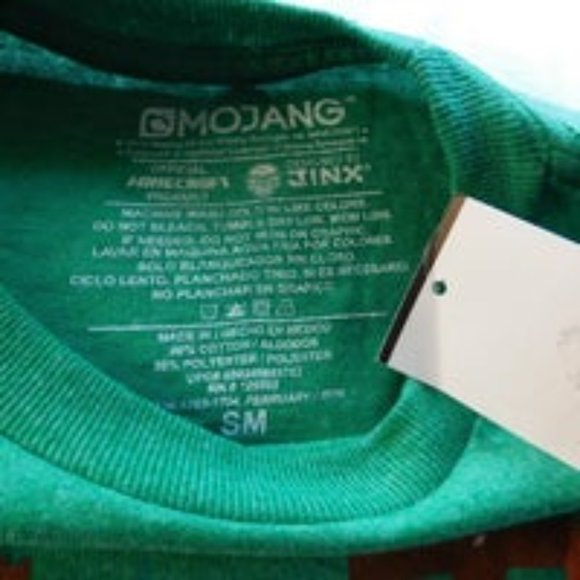 Minecraft Mojang Green T-Shirt Size Small NEW - Picture 3 of 5
